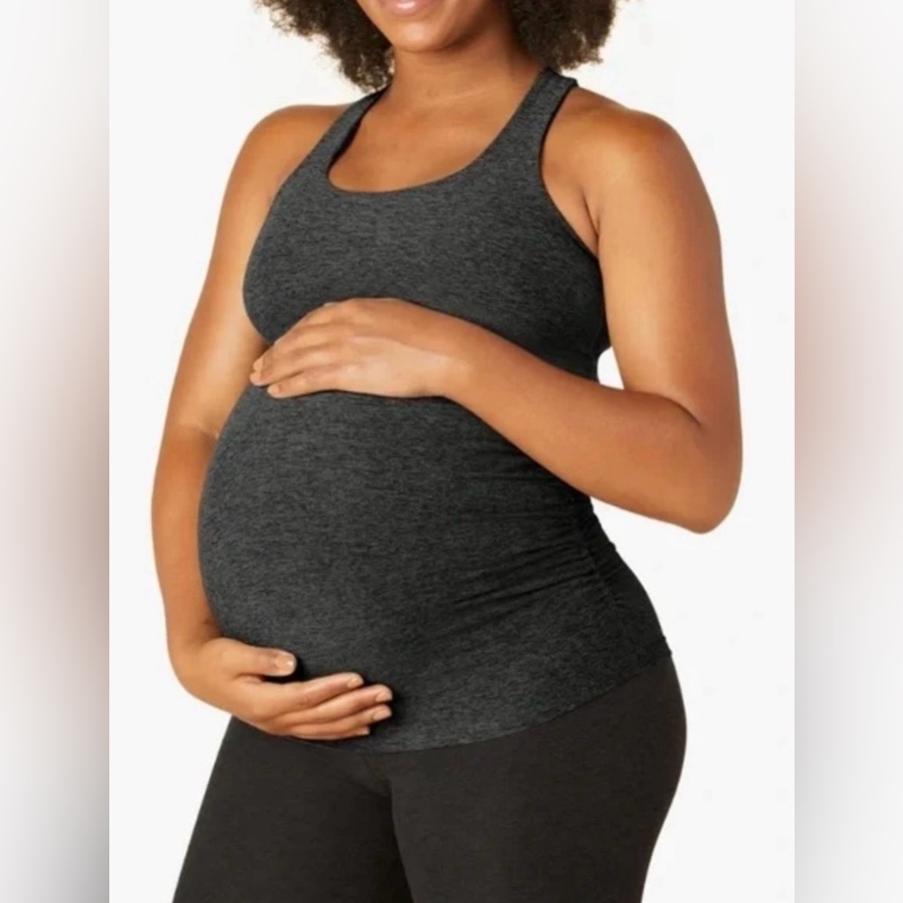 Beyond Yoga Beyond the Bump spacedye bases covered maternity tank size M